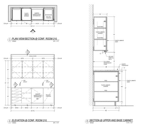 Do millwork, furniture and casework shop drawings by Sergiolargo92 Millwork Details Drawing, Kitchen Details Drawing Cabinets, Joinery Details Drawing, Cabinet Detail Drawing, Kitchen Details Drawing, Shop Drawing Interior, Drawer Detail Drawing, Kitchen Cabinet Drawing, Cabinet Drawing