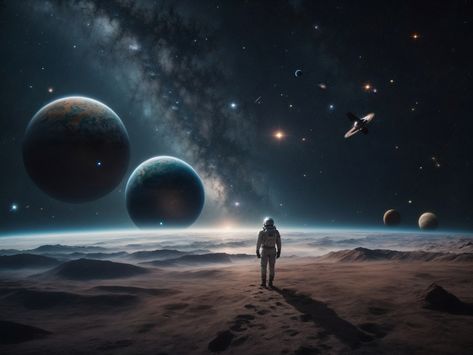 What if space agencies have found exo-planets like Earth on other galaxies and have sent out astronauts to explore. Can they reach us from there? Life On Other Planets, Wallpaper Creative, Other Planets, Other Galaxies, Pc Wallpaper, Alien Worlds, Creative Mind, Interstellar, What If