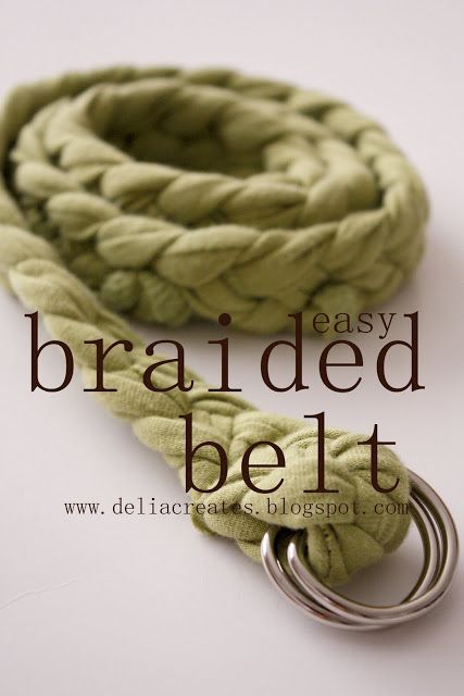 DIY t-shirt braided belt tutorial Diy Old Tshirts, Belt Tutorial, Braided T Shirts, Diy Belts, Diy Braids, Recycled T Shirts, Shirt Diy, Tshirt Crafts, Band T Shirts