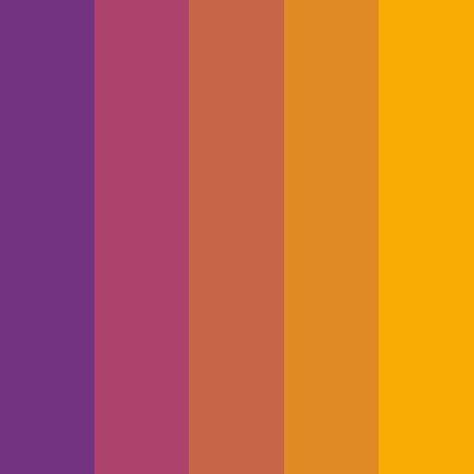 Jazz Colors, Orange Color Scheme, Yellow Palette, Orange Color Schemes, Purple Palette, Purple Color Schemes, Email Examples, Orange Color Palettes, Purple Color Palettes