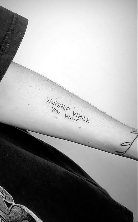 Tattoo Moon Worship Tattoo, Worship Me Tattoo, Worship While You Wait Tattoo, Worship Tattoo Ideas, Wait Tattoo, Worship Tattoo, Worship While You Wait, S Tattoo, Worship