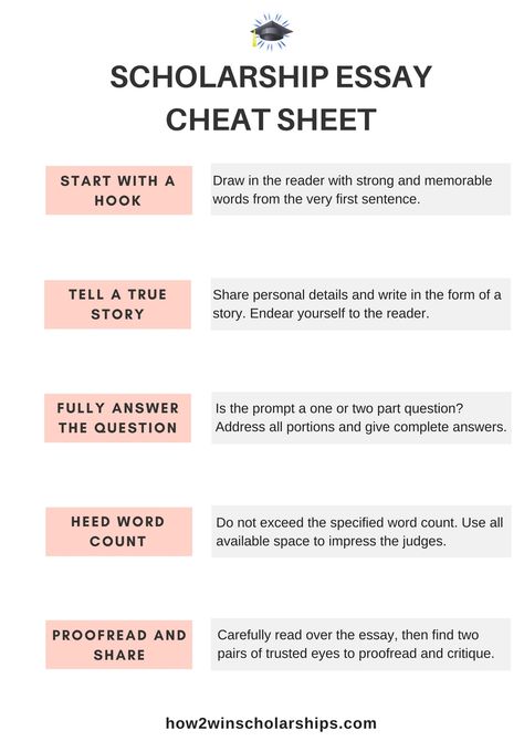 Use the scholarship essay cheat sheet to write winning essays and win more money for college! #college #scholarships #essaytips #payingforcollege #ScholarshipMom #scholarshiptips Scholarships Without Essays, Essay That Got Me Into Harvard, Scholarships For Homeschoolers, College Essays Ideas, How To Write College Application Essays, Schlorships College Scholarships, Gks Scholarship Graduate, How To Write A Scholarship Essay, How To Win Scholarships