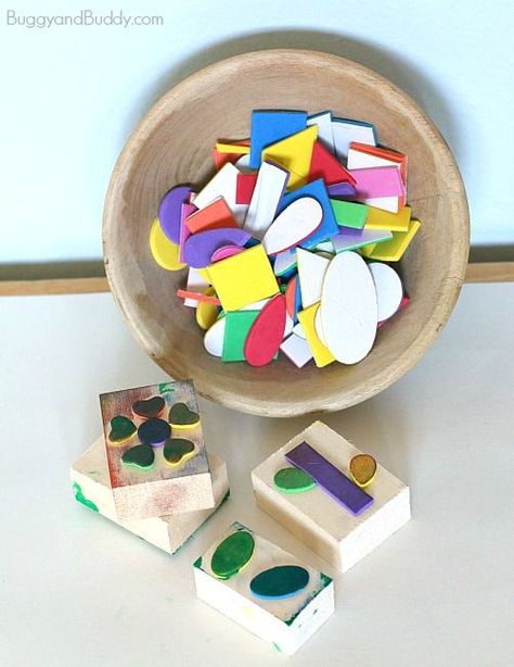 DIY Foam Stamps for Kids Diy Stamps Homemade, Diy Foam Stamps, Homemade Stamps, Diy Stamps, Kids Stamps, Foam Stamps, Diy Stamp, Camping Crafts, Camping Art