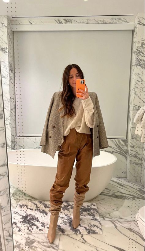 Slouch Boots Outfit, Slouchy Boots Outfit, Fall Checklist, Arielle Charnas, 2023 Aesthetic, Work Fits, Urban Trends, Fall 23, Slouchy Boots