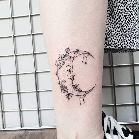 Celestial Sleeve Tattoos For Women, Celestial Moon Tattoo, Celestial Tattoo Ideas, Charlotte Tattoo, Celestial Tattoos, Boho Tattoo, Bull Skull Tattoos, Celestial Tattoo, Octopus Tattoos