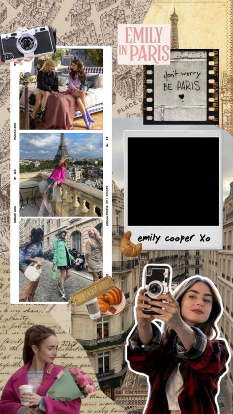 Emily In Paris Wallpaper, Paris Wallpaper Iphone, Paris Wallpaper, Paris Aesthetic, Emily In Paris, Kodak Portra, Book Art Diy, Cute Cartoon Drawings, Lily Collins