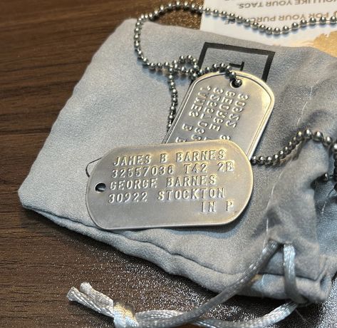 buckys dog tags aesthetic Bucky Barnes Lover Aesthetic, The Soldier Aesthetic, Falcon And The Winter Soldier Aesthetic, Bucky Barnes Boyfriend Aesthetic, Dog Tags Aesthetic, Bucky Barnes Dog Tags, James Barnes Aesthetic, Dating Bucky Barnes Aesthetic, Tfatws Aesthetic