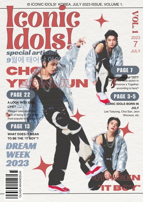 Kpop Graphic Design Magazine, Retro Fashion Poster, Aesthetic Posters Pastel, Txt Poster Prints Aesthetic, Poster Magazine Design, Magazine Cover Reference, Kpop Graphics Design, Magazine Style Poster, Graphic Design Aesthetic Wallpaper