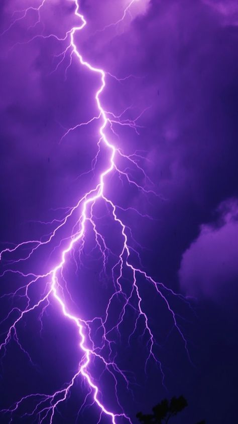 Purple lightning thunderstorm outdoors nature. | Premium Photo - rawpixel Nature, Purple Lights Aesthetic, Aesthetic Pictures Purple, Purple Thunderstorm, Purple Wall Paper, Lighting Purple, Purple Explosion, Purple Energy, Purple Landscape