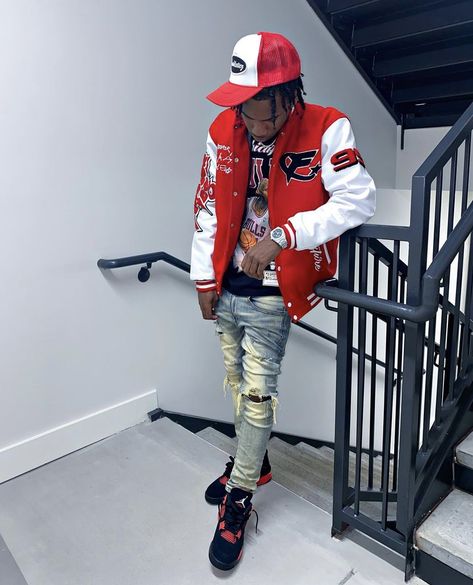 Hypebeast Fits Men, Hood Fashion Men, Boys Drip Outfits, Cherry 11s Outfit Men, Hood Fits Men, Birthday Fits Men, Men Designer Outfits, Swag Outfits For Guys, Men Swag Outfits