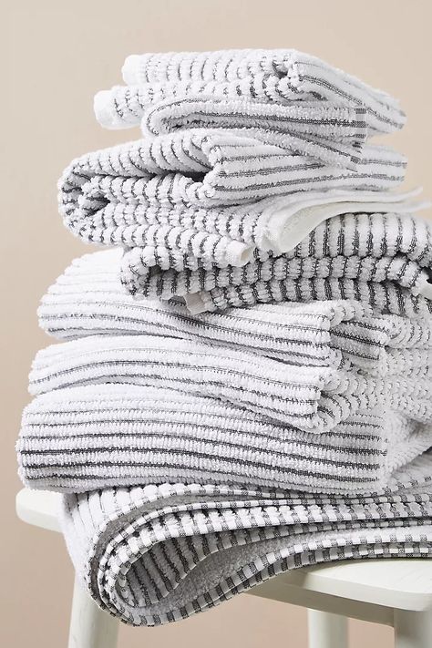 Kassatex Sullivan Towel Collection | Anthropologie Hotel Bath Towels, Egyptian Cotton Towels, Unique Handbags, Towel Pattern, Luxury Towels, Towel Collection, Stemless Wine Glasses, Egyptian Cotton, Cotton Towels