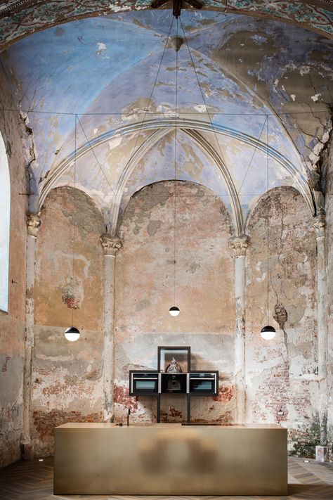 Rethinking Sacred Spaces for New Purposes: 15 Adaptive Reuse Projects in Ancient Churches | ArchDaily Renovation Architecture, Genius Loci, Tower Of Babel, Meditation Center, Sound Art, Interior Design Boards, Religious Architecture, Adaptive Reuse, Architecture Office