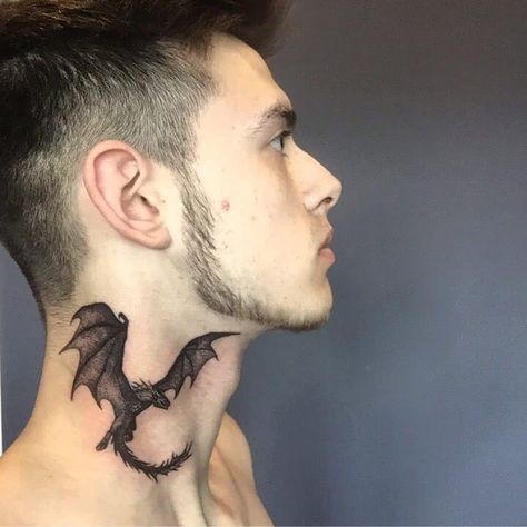 Drogon Game Of Thrones Tattoos, Game Of Thrones Dragon Tattoo, Dragon Tattoo Game Of Thrones, Game Of Thrones Tattoo Designs, Dragon Tattoo Neck, Got Tattoo, Dragon Back Tattoo, Game Of Thrones Tattoo, Small Dragon Tattoos