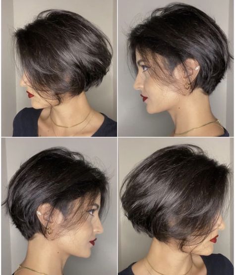 Bob Pendek, Trendy Bob Hairstyles, Short Blonde Haircuts, Hair Inspiration Short, Growing Out Short Hair Styles, Long Pixie, Penteado Cabelo Curto, Haircut For Thick Hair, Short Haircut