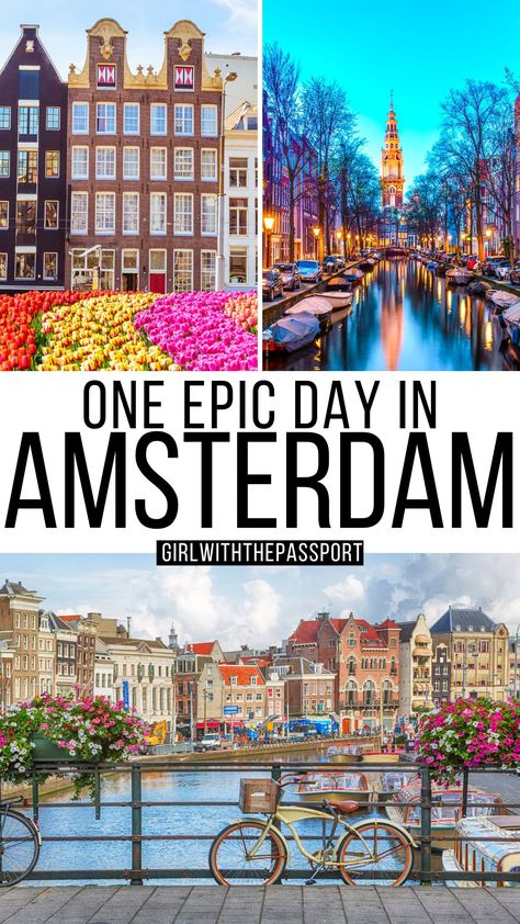 One Day Amsterdam Itinerary + Secret Expert Tips for 2023 Amsterdam Places To Visit, Amsterdam In A Day, Amsterdam What To Do, Amsterdam Travel Tips, Netherlands Travel Destinations, 3 Days In Amsterdam, Places In Amsterdam, Day In Amsterdam, Amsterdam Itinerary