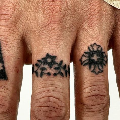 Aged Hand Tattoos, 1900s Tattoos, American Traditional Unique, Rectangle Tattoo Placement, Hand Tattoos Nature, Folk Hand Tattoo, Moth Finger Tattoo, Cover Up Tattoos Arm, Gourd Tattoo