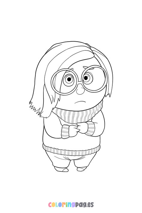 Discover fun and creative ways to engage your kids with our free Disney Pixar Inside Out - Sadness Coloring Page, perfect for all Inside Out fans! Don’t forget to explore our wide selection of Inside Out Coloring Pages for even more entertainment. Inside Out 2 Colouring Pages, Inside Out Colouring Pages, Inside Out 2 Coloring Pages, Inside Out Coloring, Kids Colouring Printables, Inside Out Coloring Pages, Pixar Inside Out, Character Outline, Inside Out Characters