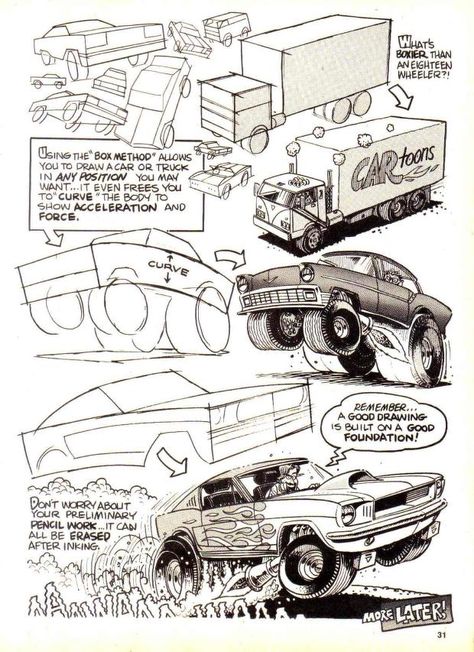 How To Draw Cars, Cartoons Magazine, Draw Cars, Dieselpunk Vehicles, Cars Cartoon, Cartoon Car Drawing, Car Drawing, Cool Car Drawings, Automotive Artwork