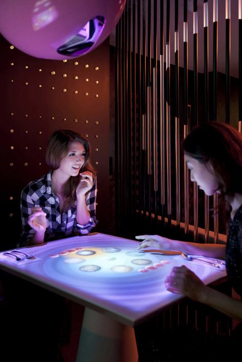 Interactive Restaurant, Touch Screen Table, Interactive Table, Retail Technology, Interactive Walls, Touch Table, Interactive Media, Interactive Installation, Projection Mapping