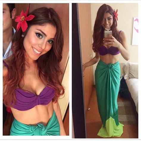 Consulta esta foto de Instagram de @pautips • 75.3 mil Me gusta Ariel Costume Diy, Mermaid Fancy Dress, Ariel Halloween Costume, Halloween Mermaid, Mermaid Costume Diy, Mermaid Halloween Costumes, Ariel Costumes, Hot Halloween Outfits, Halloween Coustumes