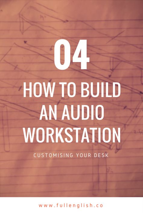 HOW TO BUILD AN AUDIO WORKSTATION — Full English Post Studio Workstation, Studio Music Room, Multitrack Recorder, Audio Engineering, Workstation Desk, Over It Quotes, Music Studios, Audio Production, Music Rooms