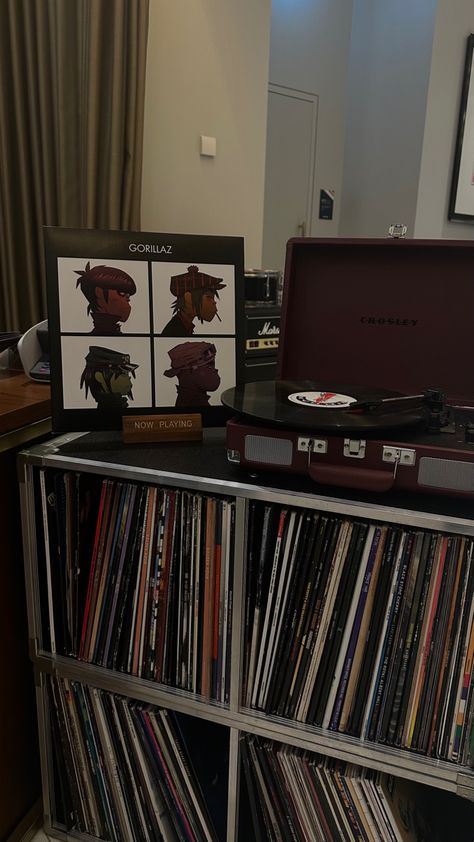 aesthetic #vinyl collection, Gorillaz Demon Days #gorillaz #aesthetic Aesthetic Vinyl Collection, Gorrilaz Aesthetic, Record Collection Aesthetic, Physical Media Aesthetic, Physical Media Collection, Gorillaz Wallpaper Iphone, Vinyl Collection Aesthetic, Gorillaz Vinyl, Gorillaz Aesthetic