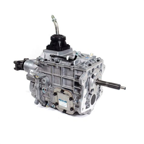 The TREMEC TR-4050 5-speed manual transmission is designed for longitudinal engine vehicles and is particularly suited for light and medium duty trucks. It includes a single overdrive and a light-weight aluminum housing All forward gears are fully synchronized and use a carbon friction material for improved shift quality. Tapered roller bearings are used to minimize noise, vibration and harshness (NVH) and improve efficiency. A standard six-bolt Power Take-Off (PTO) located on the right side of the transmission offers users the ability to run a variety of hydraulic accessories. High-contact constant mesh helical gears for maximum strength Die-cast aluminum alloy housing saves weight while offering considerable rigidity Standard right-hand six-bolt PTO offers ability to run hydraulic pumps Tin Haul, Medium Duty Trucks, Reverse Gear, Hydraulic Pump, Cast Aluminum, Manual Transmission, Auto Repair, Right Side, Aluminium Alloy