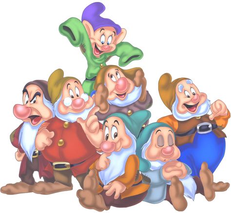 ✶ The Seven Dwarfs- Whistling Woodsmen by Dwarfdraco ★ Princess Crafts, Cat Collage, Snow White Seven Dwarfs, Sette Nani, 7 Dwarfs, Snow White Disney, Kuching, Snow White And The Seven Dwarfs, The Seven Dwarfs