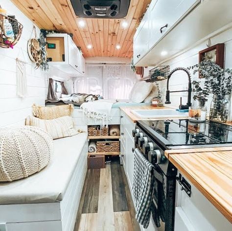 10 Amazing Ford Transit Conversions For Van Life Inspiration Ford Transit Conversion, Ford Transit Campervan, T4 Camper, Bus Interior, Kombi Home, Van Conversion Interior, Campervan Life, Van Life Diy, Campervan Interior