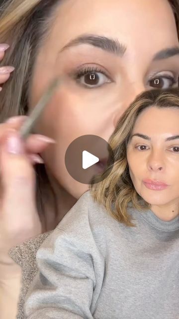 Erica Taylor on Instagram: "Lifted eye tutorial #eyeshadow #eyeshadowtutorial #makeupover40 #over40 #eyelift #makeuphacks #genx #millennials #makeupupdates #updatedmakeup #dosanddonts #matureskin #matureskinmakeup #mommakeup #easymakeup  #makeupforbeginners #makeupformatureskin 
@freck eye shadow stick in lobster and wetlands @lorealparis infallible liner in brown denim and panorama mascara" Eye Shadow Stick Tutorial, Eyeshadow Stick Tutorial, How To Do Eyeshadow, Eyeshadow Step By Step, Hooded Eye Makeup Tutorial, Brown Liner, Bad Makeup, Makeup Over 40, Makeup For Moms