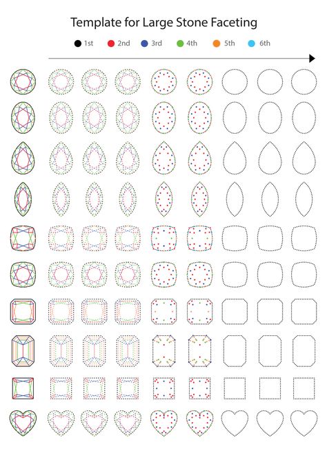 Free download for Gemstone Facet drawing template — WOOAKIM design How To Draw Faceted Gems, How To Draw Jem Stones, Design Jewelry Drawing, How To Design Jewelry Sketch, How To Draw Gems, Gem Drawing Tutorials, Crystals Shapes, Draw Gems, Gem Shapes