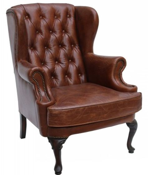 Leather Wing Chair, Furniture Dimensions, Wing Chair, Hand Crafted Furniture, Leather Furniture, Bespoke Furniture, Color Free, Classic Elegance, Vintage Leather