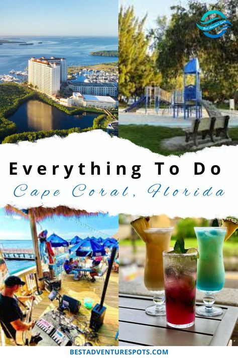 Everything To Do In Cape Coral, FL Cape Coral Florida, Places To Explore, Bars And Restaurants, Adventure Style, Local Guide, Refreshing Drinks, Places To Eat, Delicious Food, Live Music