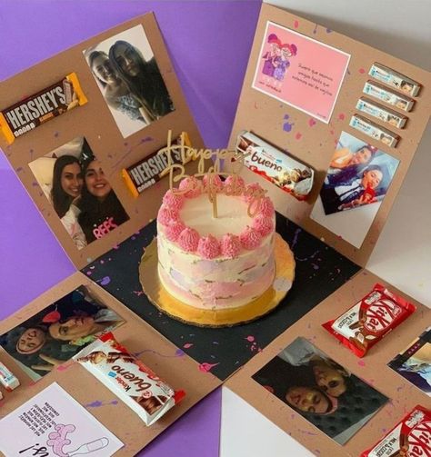 Ideas Regalo, Mini Torte, Ideas Regalos, Personalised Gifts Diy, Surprise Box Gift, Quinceanera Ideas, Diy Birthday Gifts For Friends, Diy Gift Set, Sweets Gift