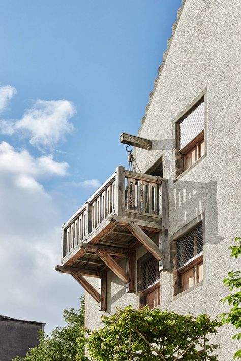 Wooden Balcony, Adams Homes, Queen Of Scots, House Balcony, Dubai Holidays, Cabin In The Mountains, Real Homes, Mary Queen Of Scots, Exterior Makeover