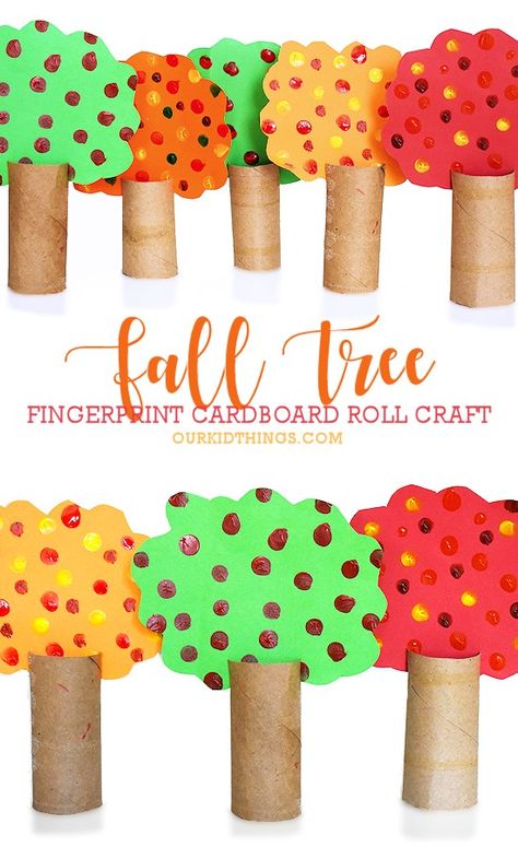 Fall Trees Crafts Preschool, Toilet Paper Roll Tree Craft, Fall Craft Leaves, Toilet Paper Roll Trees, Tree Arts And Crafts For Kids, Tree Craft Kindergarten, Tree Crafts For Toddlers, Tree Crafts Preschool, Paper Tree Craft