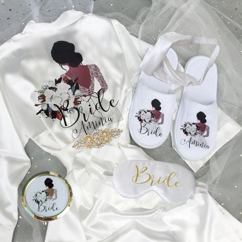 Personalized Bride Robe, Wedding Robes Bridesmaids, Matching Slippers, Bridal Proposal, Travel Presents, Cheap Party, Wedding Robe, Personalized Bride, Proposal Engagement