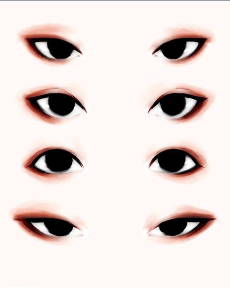 Drawing Eyes, Mata Manga, Eye Drawings, Couple Drawing, Smink Inspiration, Gambar Figur, Drawing Expressions, Anime Eye Drawing, Poses References