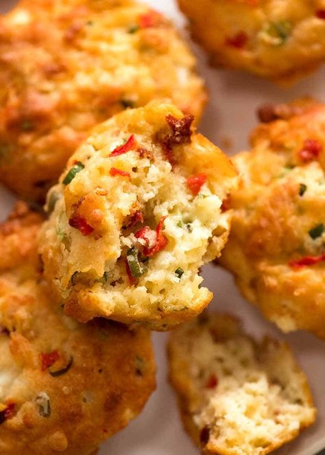 Mediterranean Savoury Muffins | RecipeTin Eats Afternoon Tea Savoury Ideas, Savoury Mug Recipes, Savory Cottage Cheese Muffins, Savoury Party Snacks, Savory Muffins Healthy, Savory Cupcake Recipes, Savory Cake Recipes, Savoury Muffins Recipes, Salted Muffins