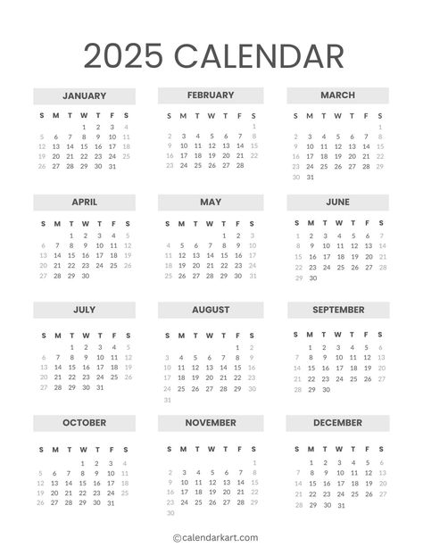 Free Printable Year At A Glance Calendar 2025 - CalendarKart Year At A Glance Calendar, 2025 Year, At A Glance Calendar, Artsy Background, Year At A Glance, Photography Journal, Instagram Icons, At A Glance, Goal Setting