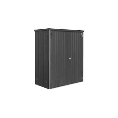 Equipment Locker 150 61 in. W x 32.6 in. D x 71.8 in. H Metallic Dark Gray Steel Outdoor Storage Cabinet Carport Sheds, Metal Deck, Tool Hangers, Tool Shed, Outdoor Storage Cabinet, Metal Lockers, Deck Box, Nursery Furniture Sets, Metal Tools