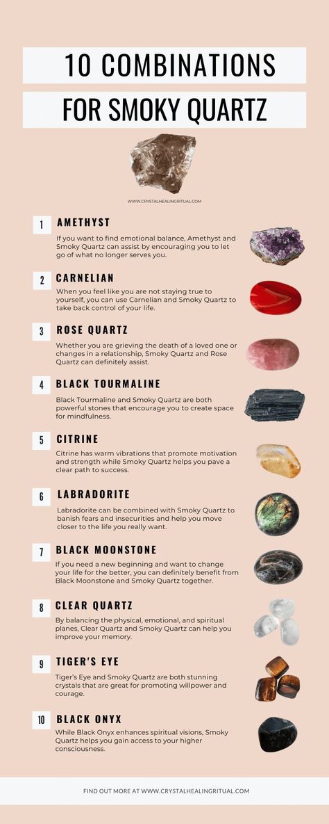 Smokey Quartz Meaning, Color Meaning Chart, Crystal Meanings Charts, Crystal Combinations, Best Healing Crystals, Beauty Spells, Smoky Crystal, Heal Yourself, Opalite Crystal