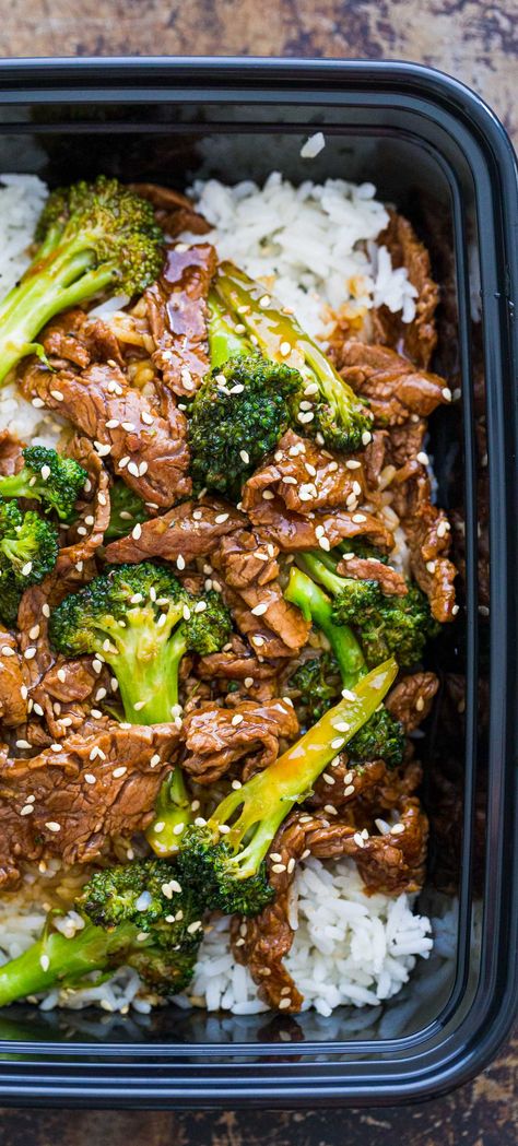 Beef and Broccoli Stir Fry is way better than takeout and this easy stir fry sauce is incredible - easy as can be but the flavors really pop. I love this beef stir fry for meal prep or meal planning over a bed of white rice. An easy, excellent 30-minute meal that always gets rave reviews. Beef And Broccoli Sauce, Best Stir Fry, Beef Broccoli Stir Fry, Steak And Broccoli, Easy Beef And Broccoli, Healthy Lunch Meal Prep, Beef And Broccoli, Broccoli Stir Fry, Dinner Meal Prep