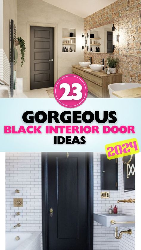 Black interior doors