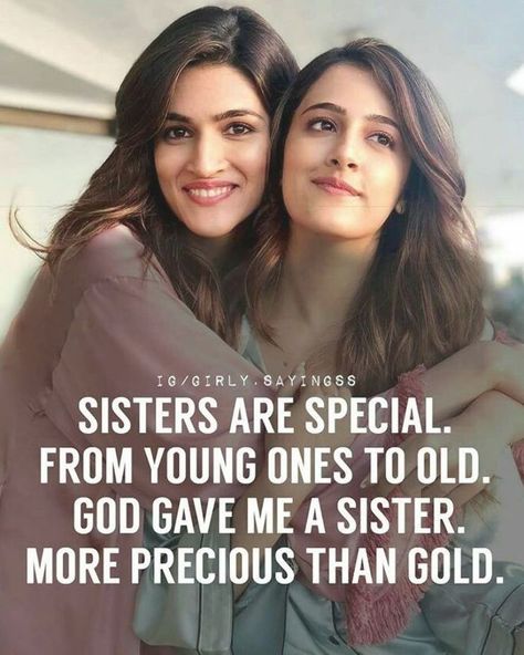 Two sisters! I am especially blessed. Brother Sister Quotes Funny, Rose Hill Designs, Sibling Quotes, Sister Love Quotes, هاكونا ماتاتا, Sister Quotes Funny, Sisters Quotes, Brother Sister Quotes, Classy Quotes