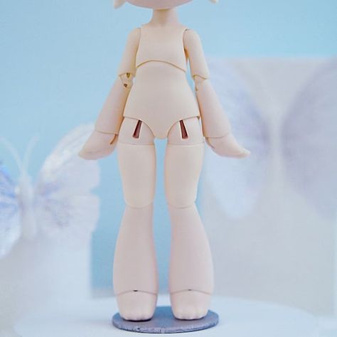 Nendoroid Body Base, Doll Art Reference, Ball Jointed Dolls Cute, Bjd Body Sculpting, Clay Doll Making, Bjd Body Reference, Bjd Doll Base, Ball Jointed Dolls Tutorial, Doll Body Reference