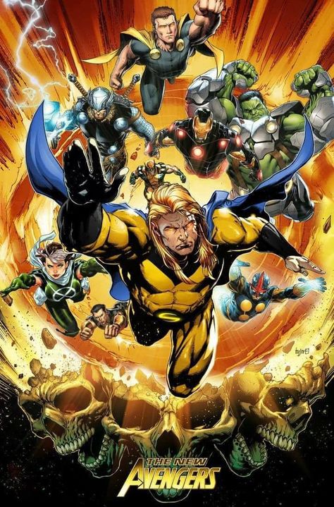 New Avengers Team, Marvel Sentry, Sentry Marvel, Marvel Images, Avengers Comics, New Avengers, Marvel Comics Wallpaper, Marvel Comic Universe, Marvel Comic Character