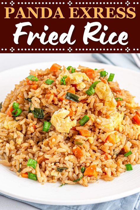 Panda Express Fried Rice Recipe Copycat, Fried Rice Sauce Recipe, Fried Rice With Bean Sprouts, Pork Fried Rice Easy, Panda Express Fried Rice, Dinner Reciepes, Stovetop Meals, Panda Express Recipes, Best Fried Rice Recipe