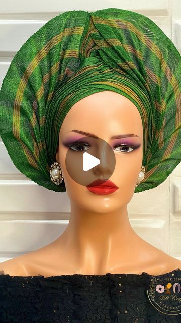 Gold Aso Oke, Autogele Styles, Aso Oke, Hand Tie, Thank You So Much, Get Ready, Green And Gold, Our Love, Asos