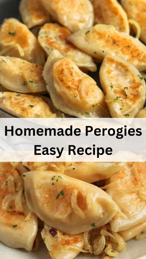 Discover the joy of making your own perogies with this easy homemade recipe! Filled with a delicious potato mixture, these perogies are perfect for any meal. You can even prepare them in a crockpot for a hassle-free cooking experience. Enjoy the authentic taste of this classic dish. #PerogiesRecipe #HomemadeCooking #EasyRecipes #PotatoPerogies #CrockpotMeals Mashed Potato Perogies, Easy Homemade Perogies, Homemade Perogies Dough, Homemade Pirogies Recipes, Perishky Recipe, Sweet Potato Perogies, Perigees Recipes, Perogies Recipe Homemade, Potato Perogies Recipe